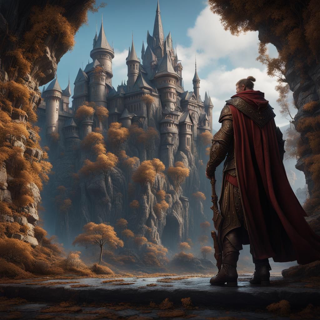 Fantasy Character Art in Detailed Matte Painting Style