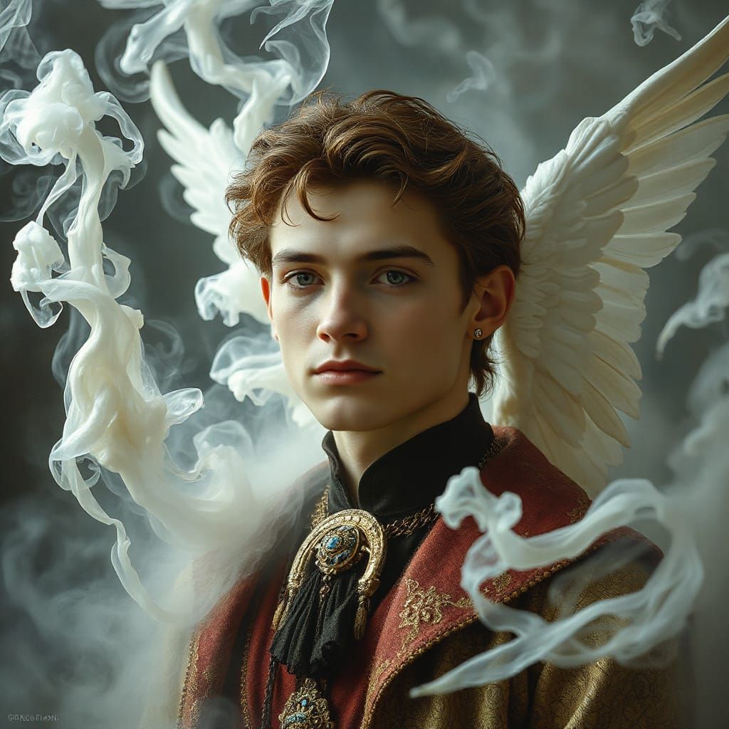 Ethereal Renaissance Man in Mystical Mindscape