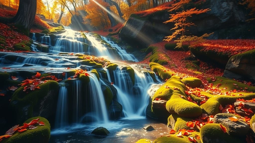Autumn Waterfall