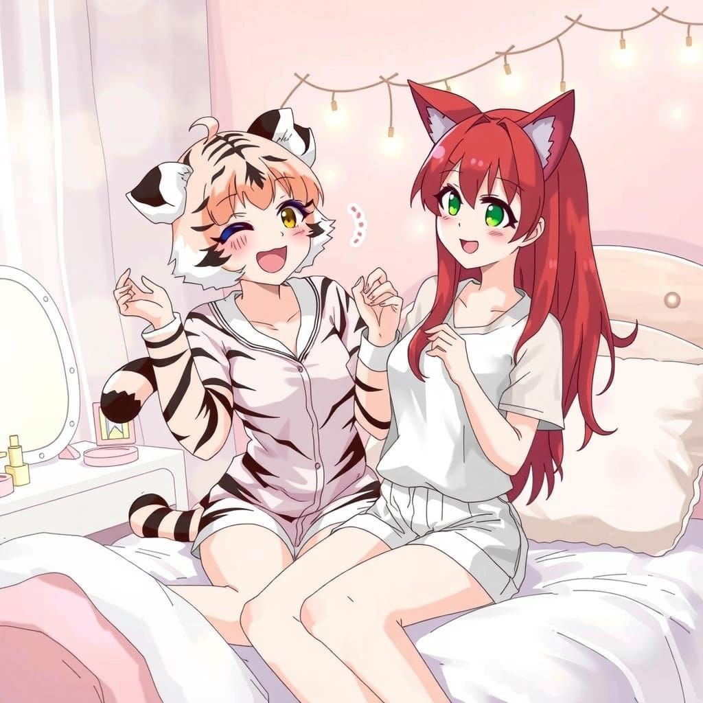 Adorable Sleepover in Pastel Paradise