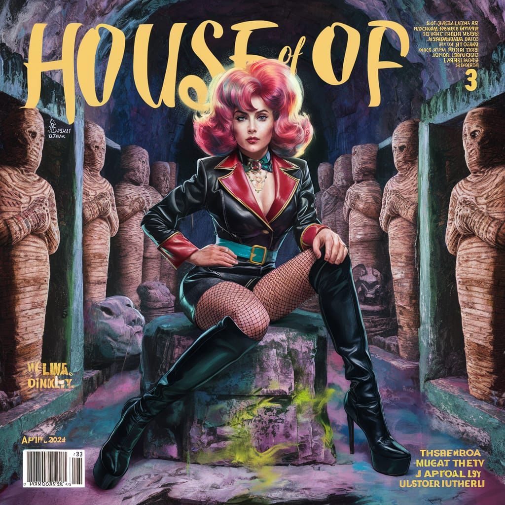 Velma Dinkley in Graffiti Style on Magazine Cover