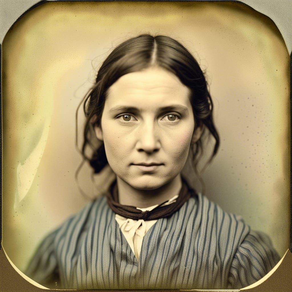 1840s Portrait of a Farmer's Daughter