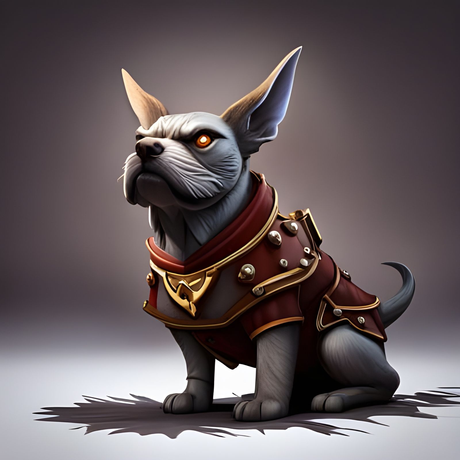 Fierce Medieval War Dog Splash Art