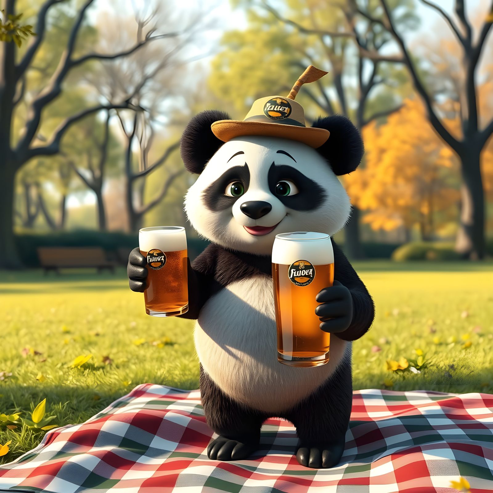 Panda's Picnic: A 3D Render Masterpiece