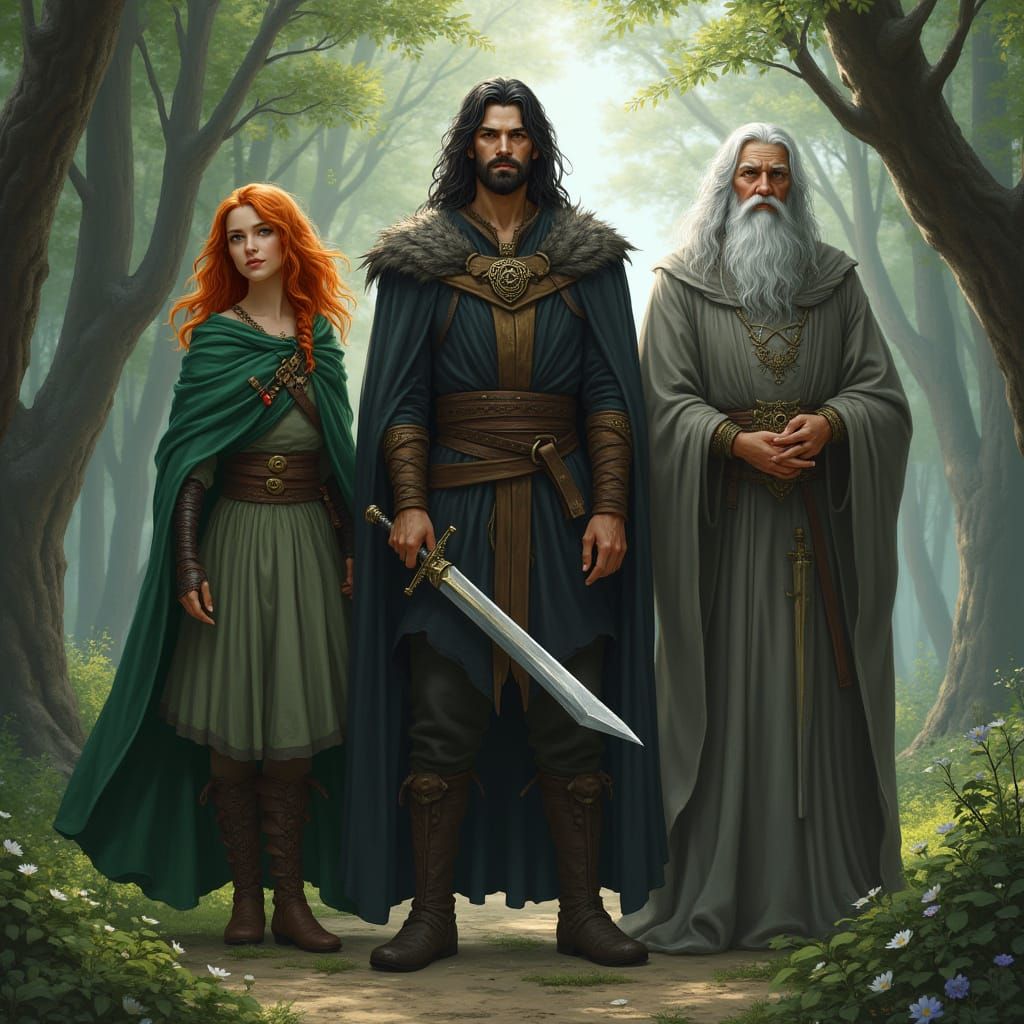 Fantasy Heroes Unite in Enchanted Forest