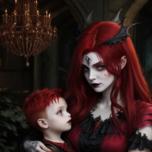 Vampire Enchantress Fairy Hybrid with Son