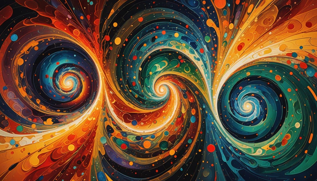 Cosmic Vortex Maelstroms Swirling with Radiant Plasma