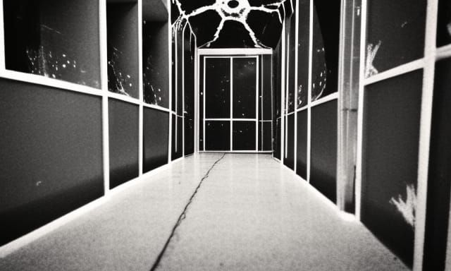 Surreal Liminal Space Architecture at Night