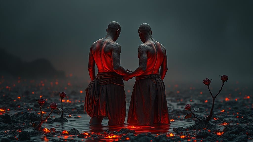 Ember Lake Figures in Hyperrealistic Style