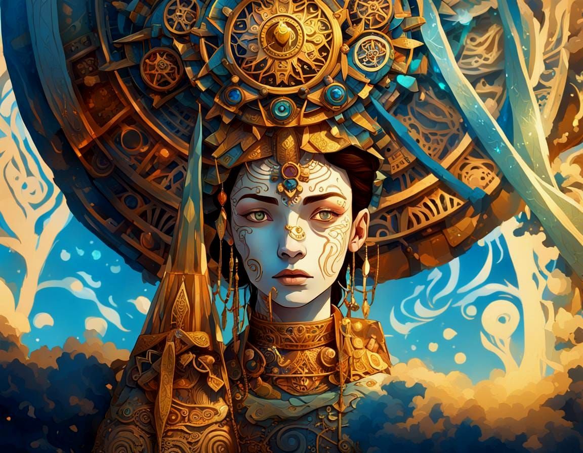 Detailed Portrait in Trending Art Style