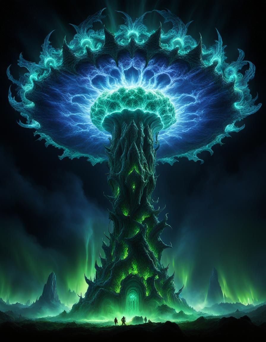 Psychedelic Demon Ogre in a Shattered Reality