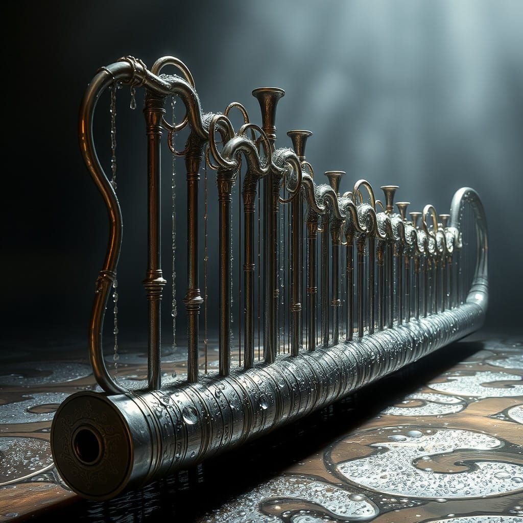 Mystical Waterphone in Ethereal Light