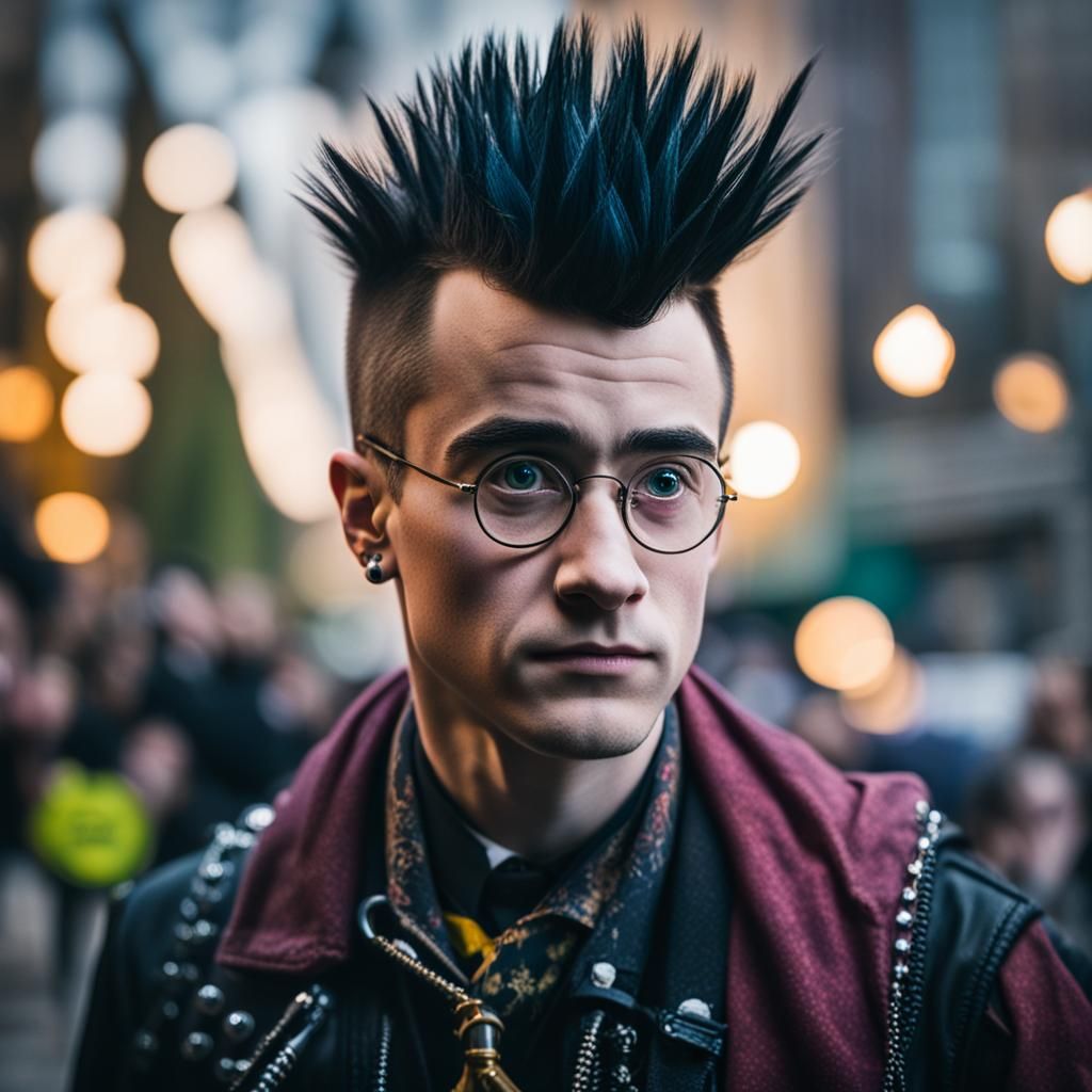 Harry Potter as a Punk Rocker