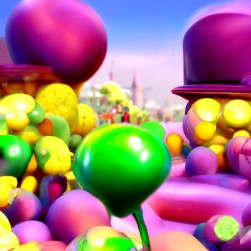 Willy Wonka Concept Art in 8K Resolution