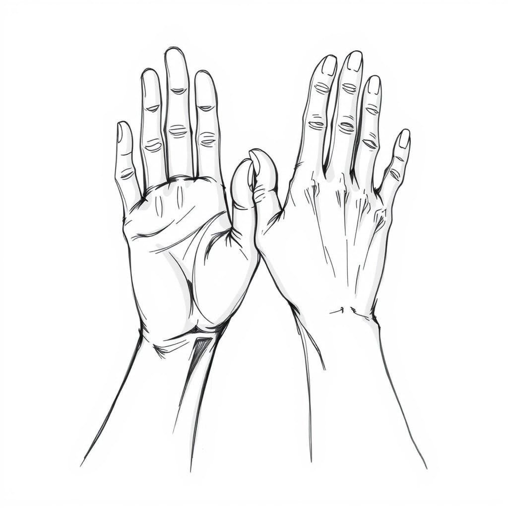 Clumsy Hand Drawings in Imperfect Style