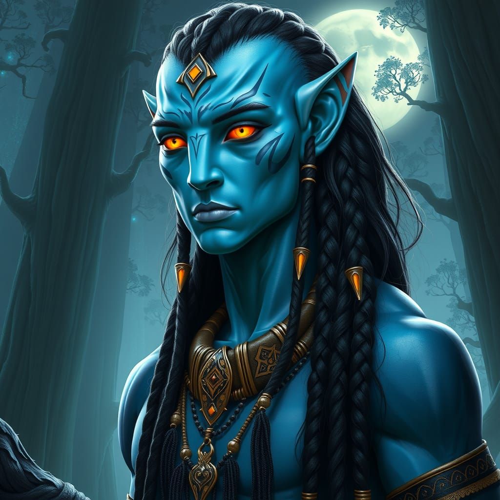 Regal Na'vi Male in Pandora's Forest