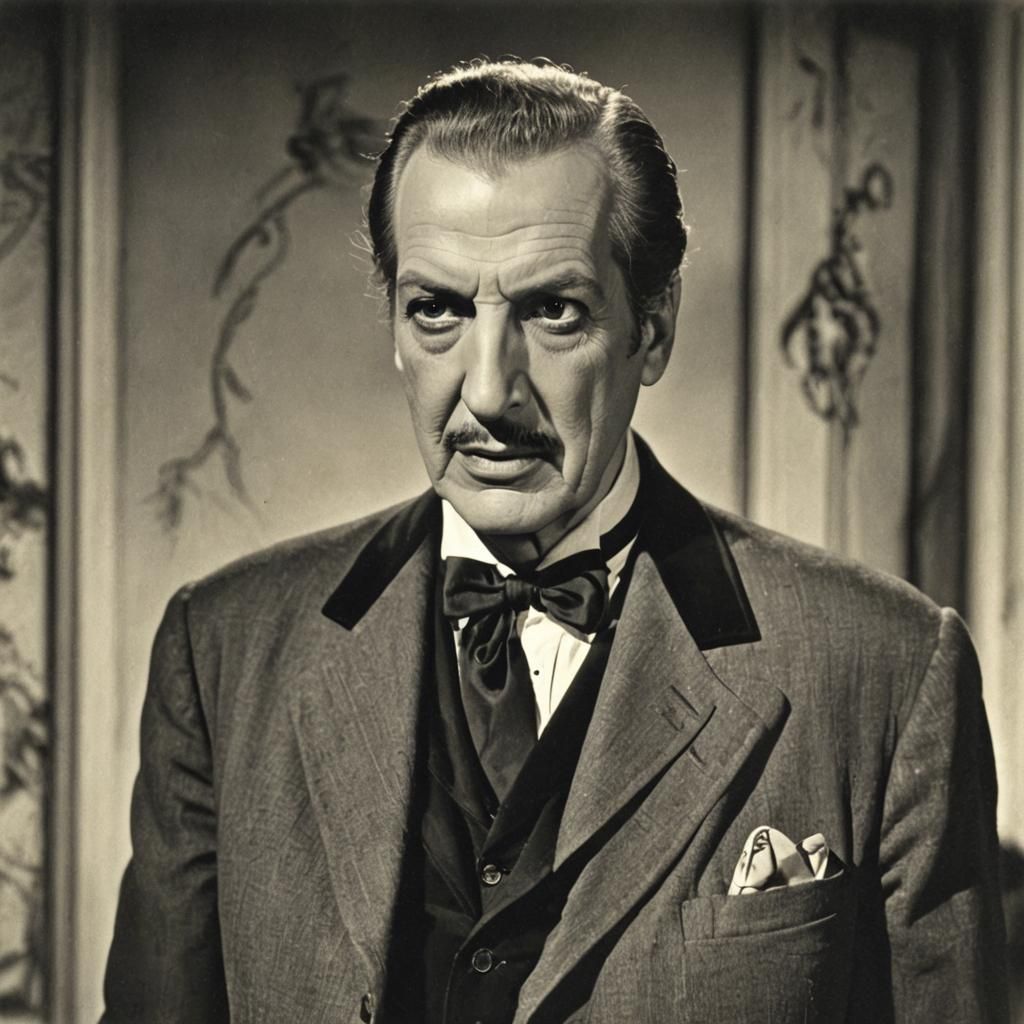 Vincent Price in a Gothic Haunted House