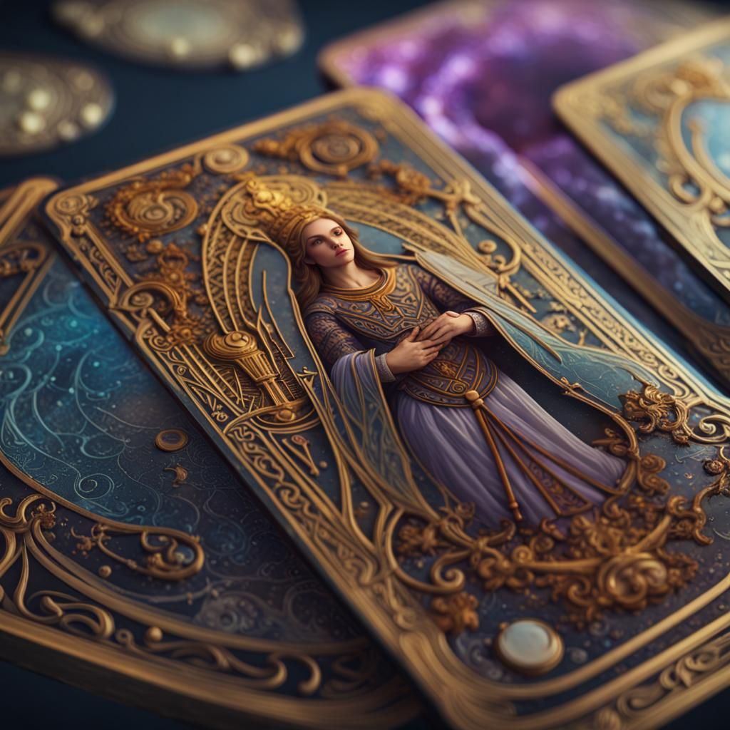 3d tarot card