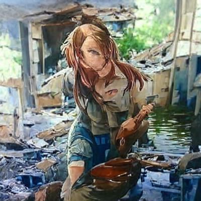 Abby from The Last of Us in Anime Style