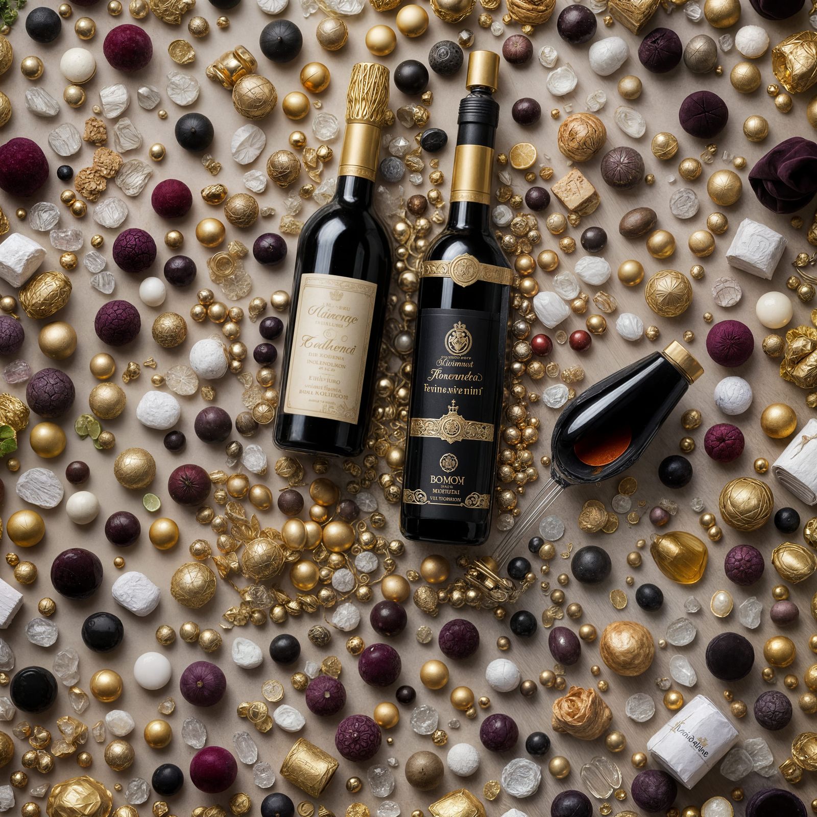 Elegant Chocolate and Wine Gift Set