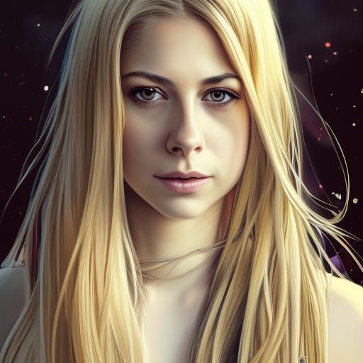 Hyperdetailed Portrait of Blended Celebrities