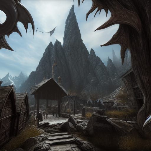 Skyrim Khajiit in Detailed Matte Painting