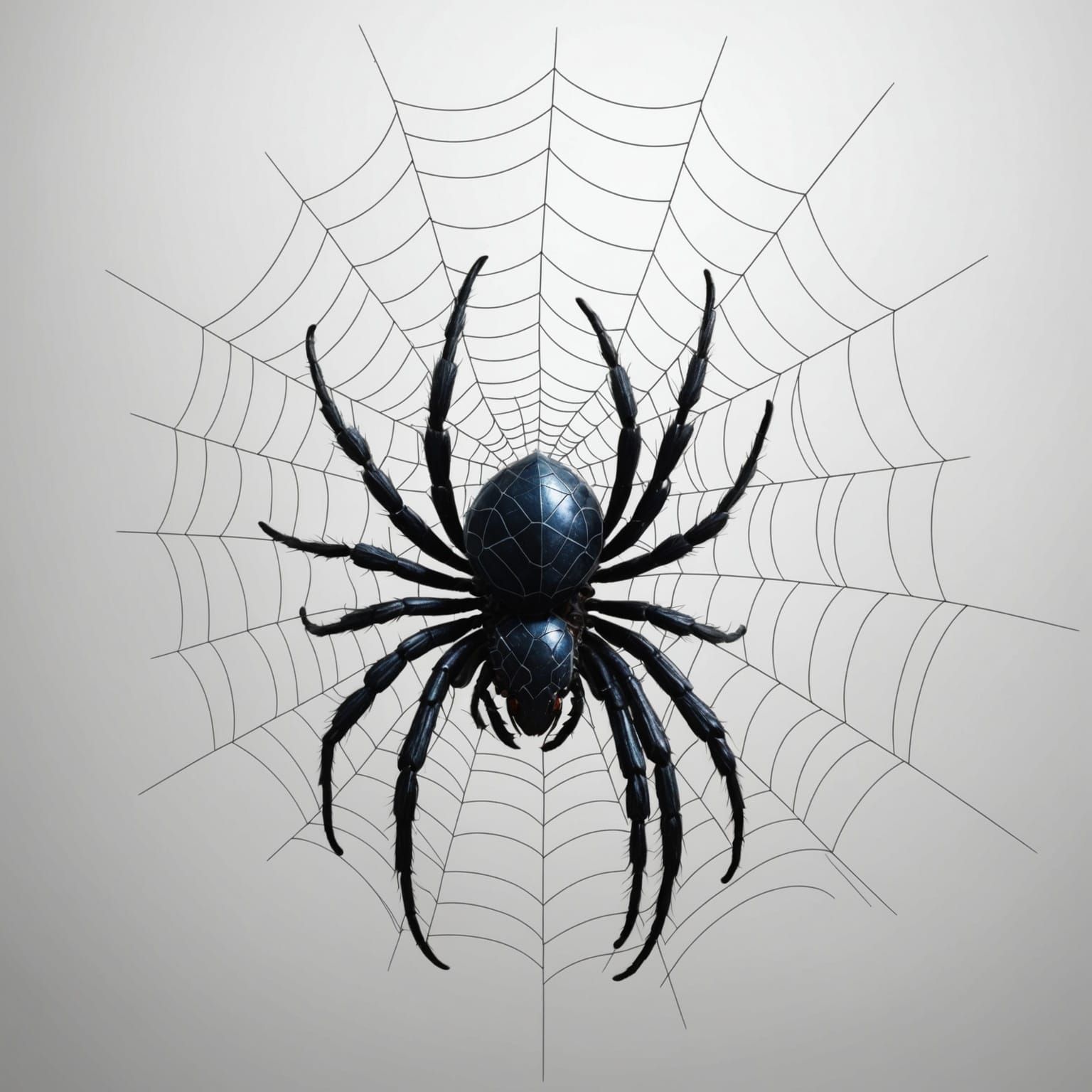 Ethereal Spider Silhouette in Fantastical Landscape