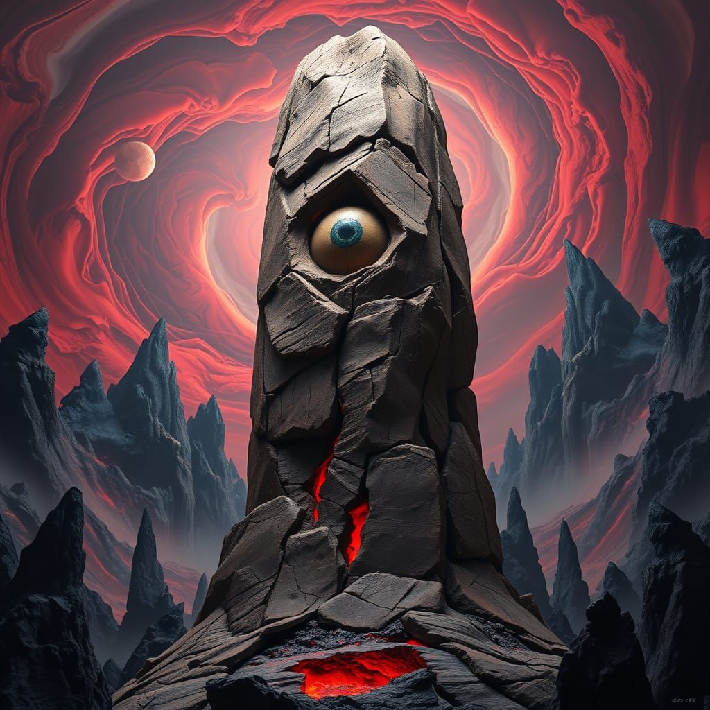 Surrealist Masterpiece: Dark Lord's Monolith