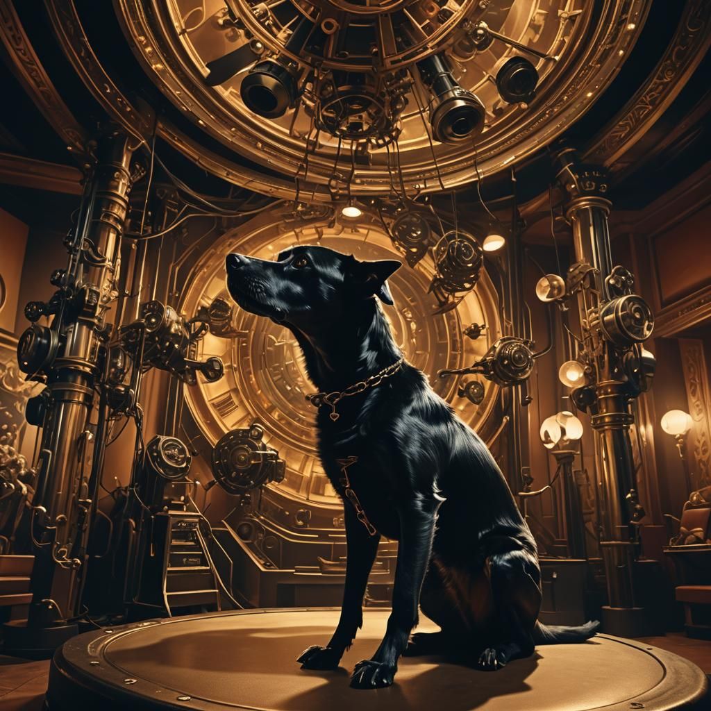 Man Transforms into Dog on Elaborate Machine