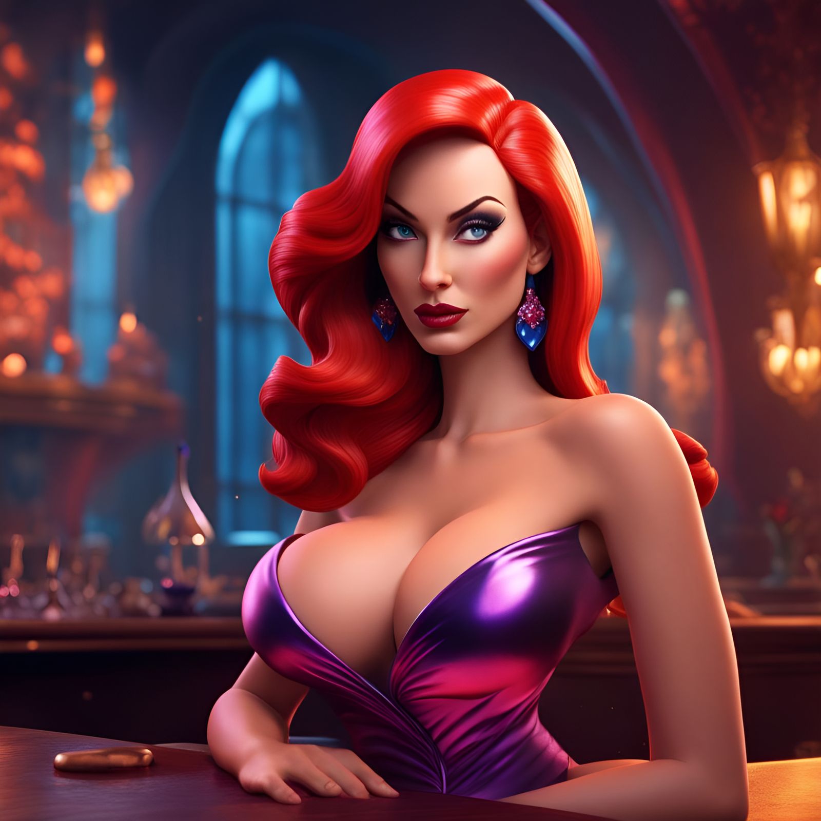 Jessica Rabbit portrait