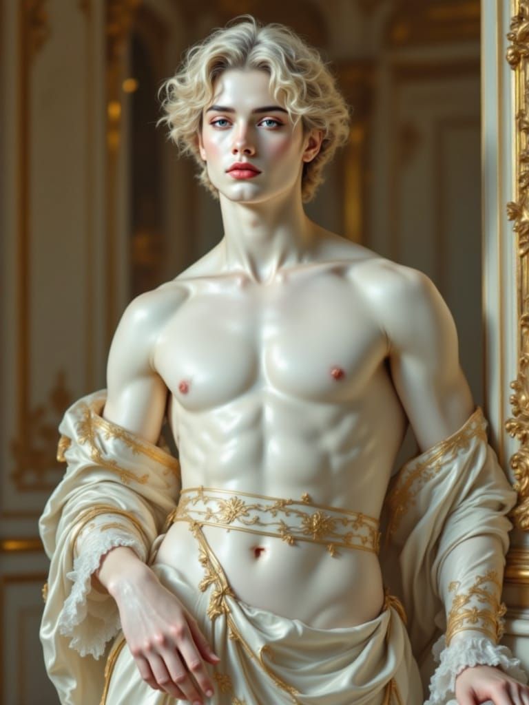 Classical Prince Reborn in Golden Rococo Splendor