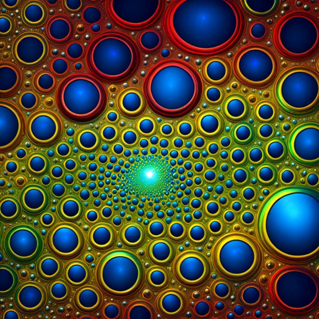 Eerie Sci-Fi Alien Colony on Ceres with Nebulae