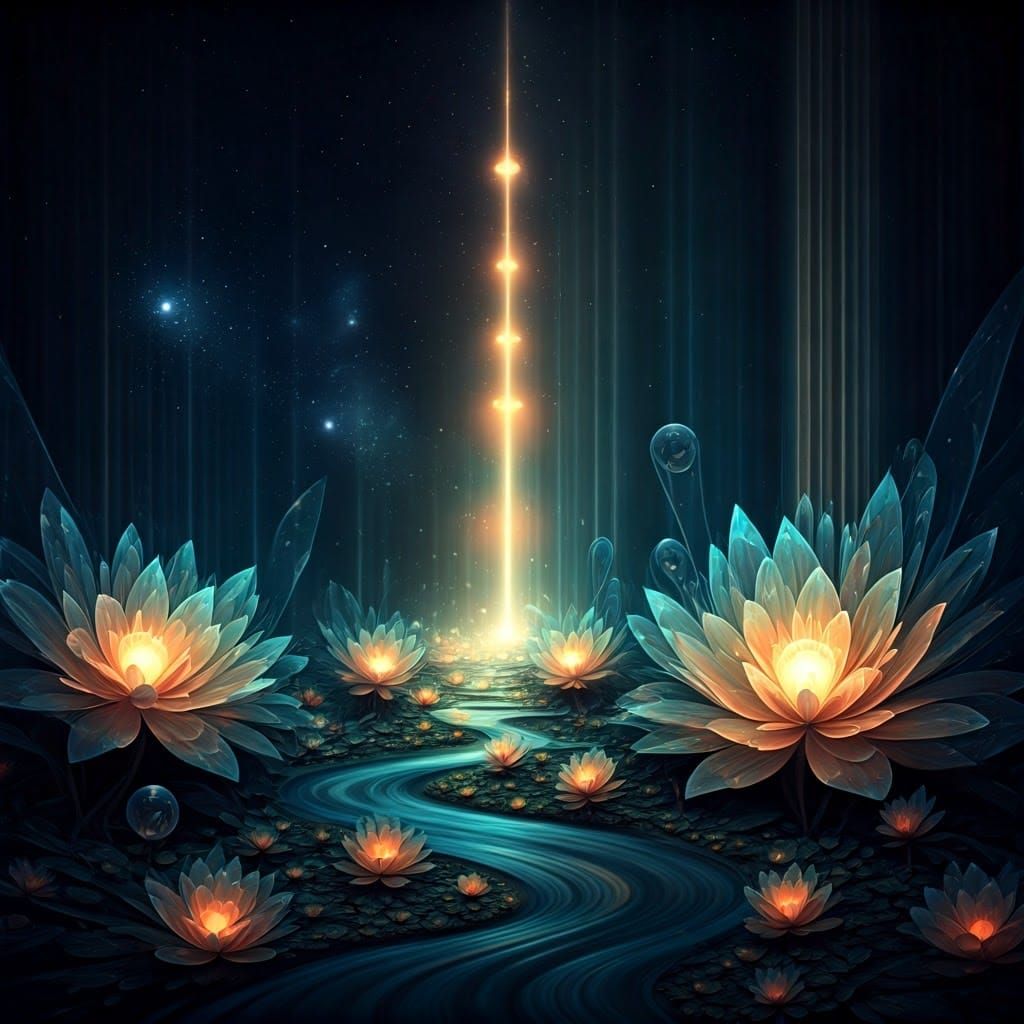 Cosmic Harmony Unfolds in Vibrant, Dreamlike Expanse