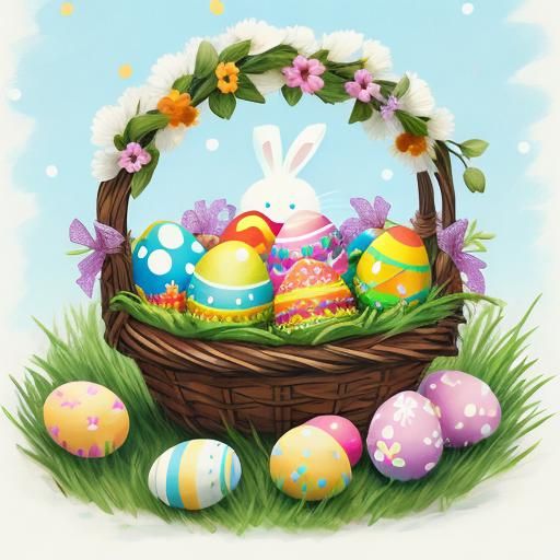 Happy Easter AI Image