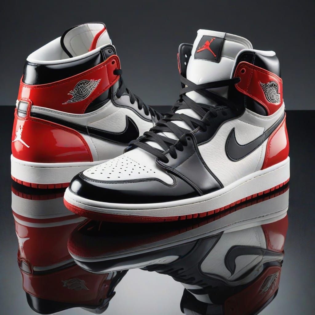 Vintage-Style Air Jordans in Hyper-Realistic Detail