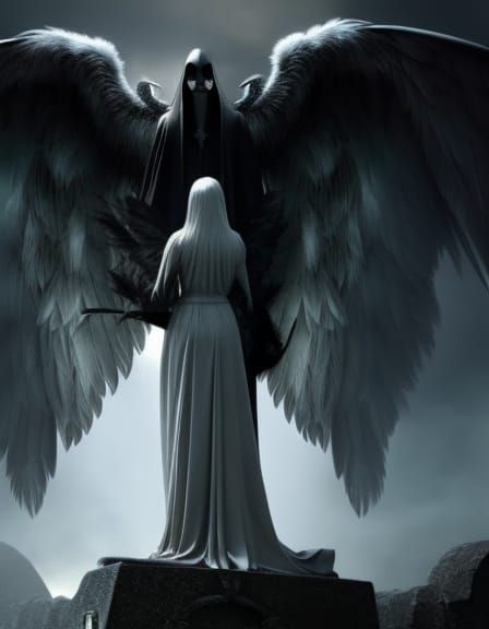 Angel of Death and Sacrificial Woman
