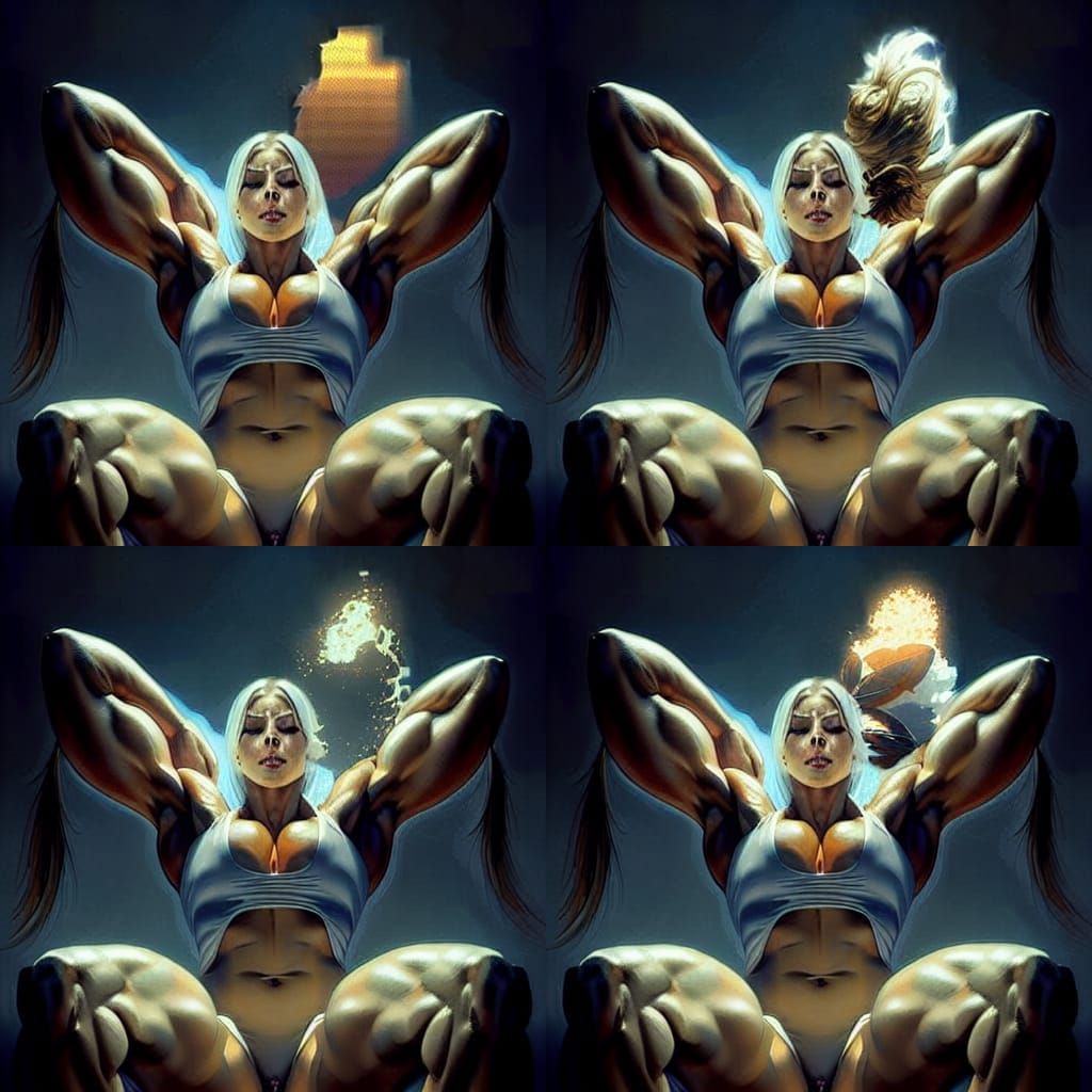 Golden Aura Goddess Portrait in Digital Art Style