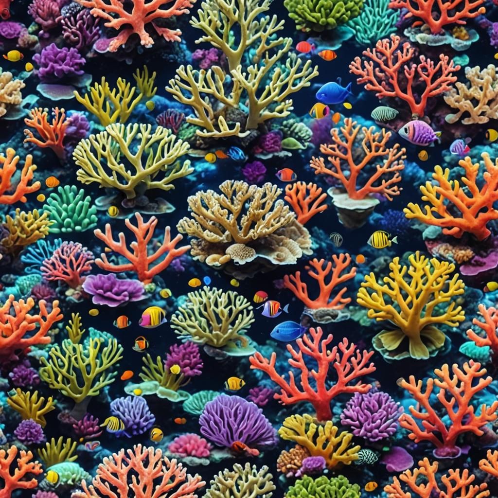 Colorful Underwater Coral Reef