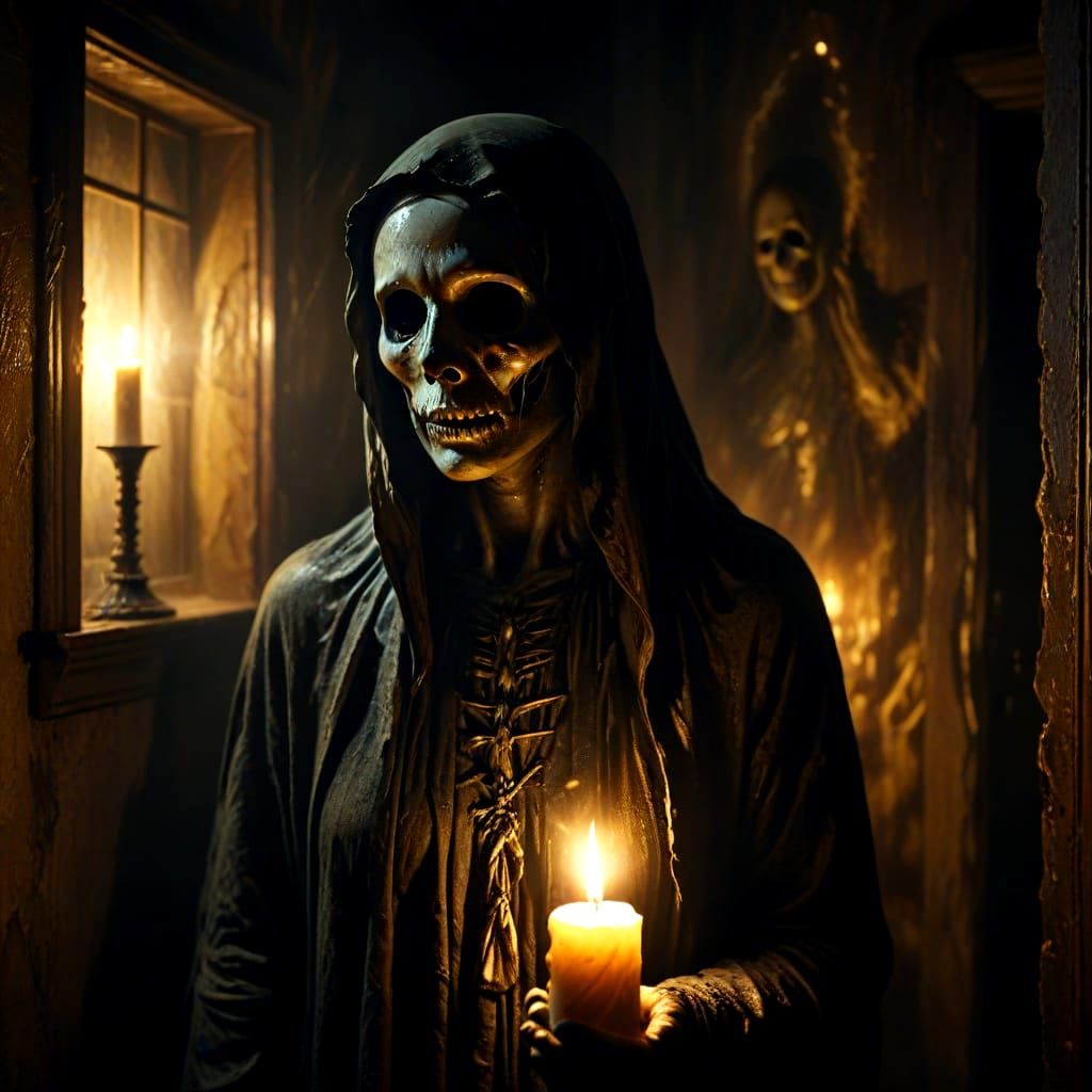 Eerie Haunted Scene Generated by AI