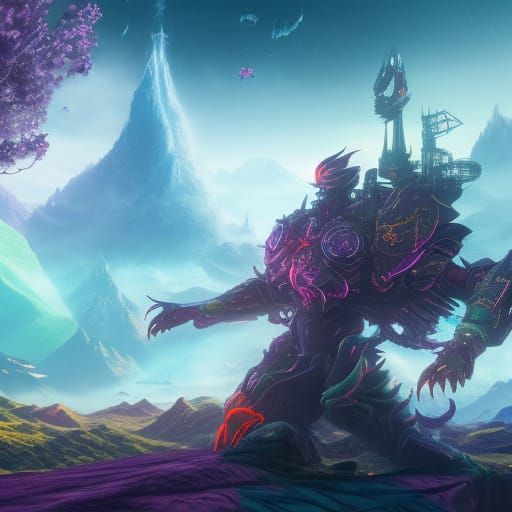 Fantastical Portal Concept Art in Deep Color