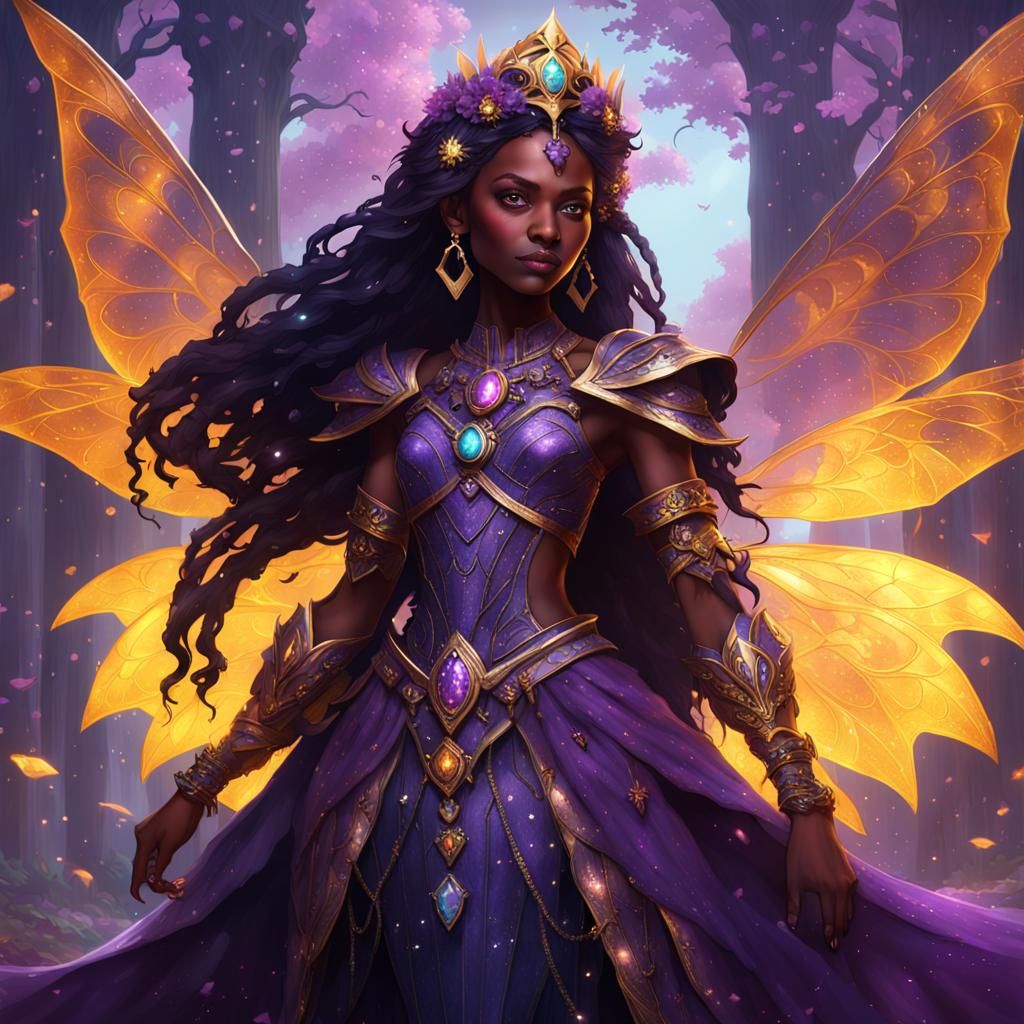 Dark Fairy Princess in Dark Fantasy Style