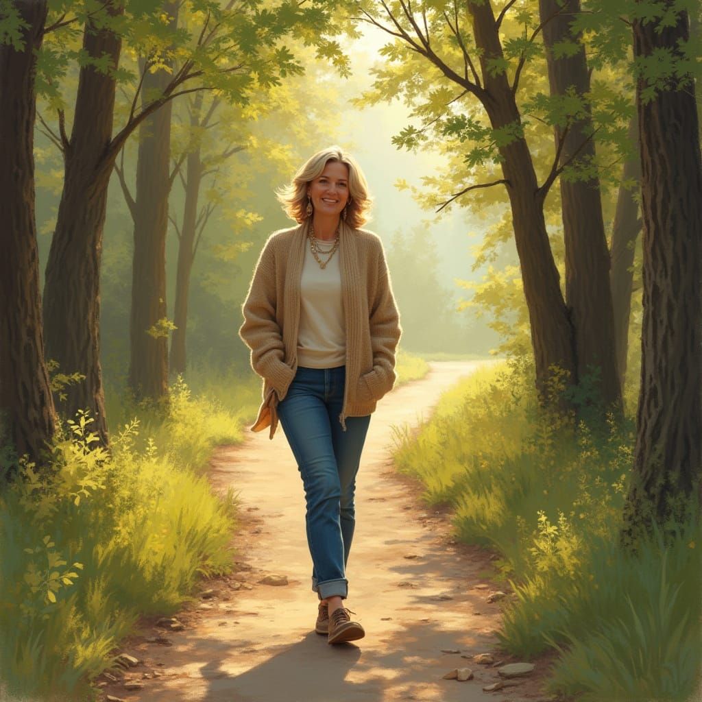 Warm Smile on a Winding Path