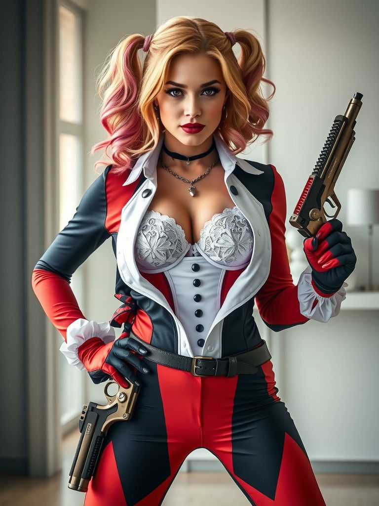 Harley Quinn : guns allowed