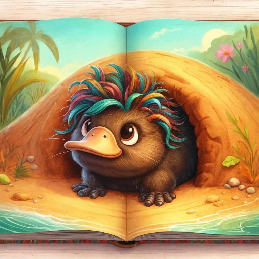 Playful Platypus AI Image