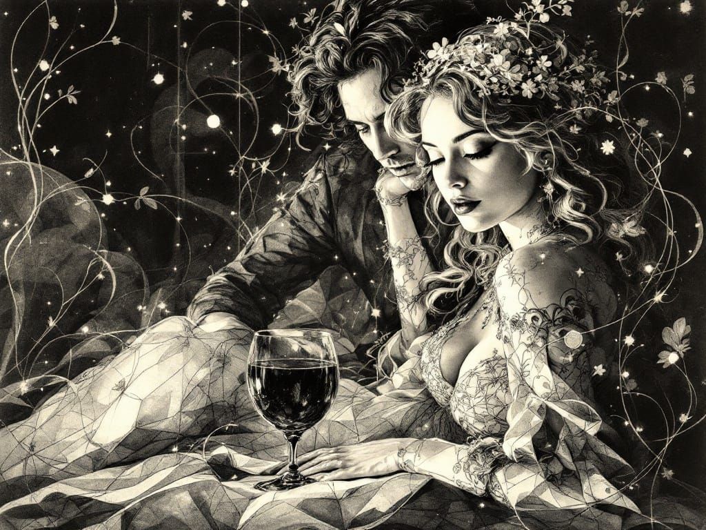 Pearlescent Glow on a Subtle Beauty