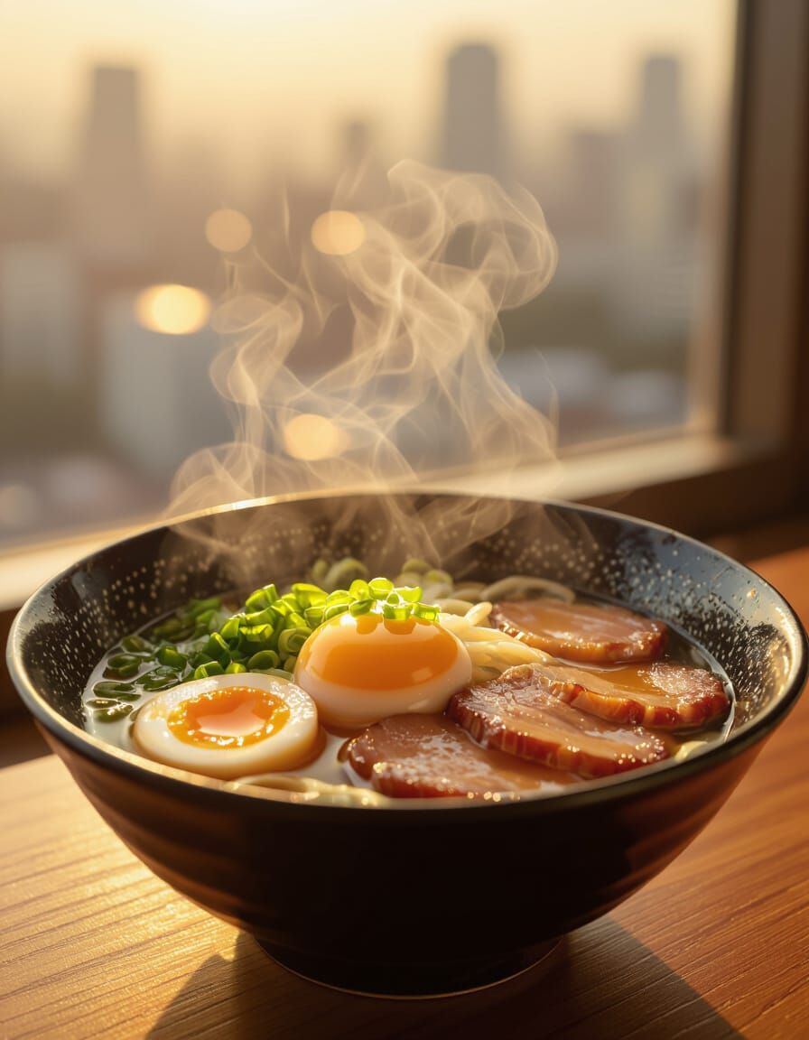 Bowl of Ramen in Cinematic Style