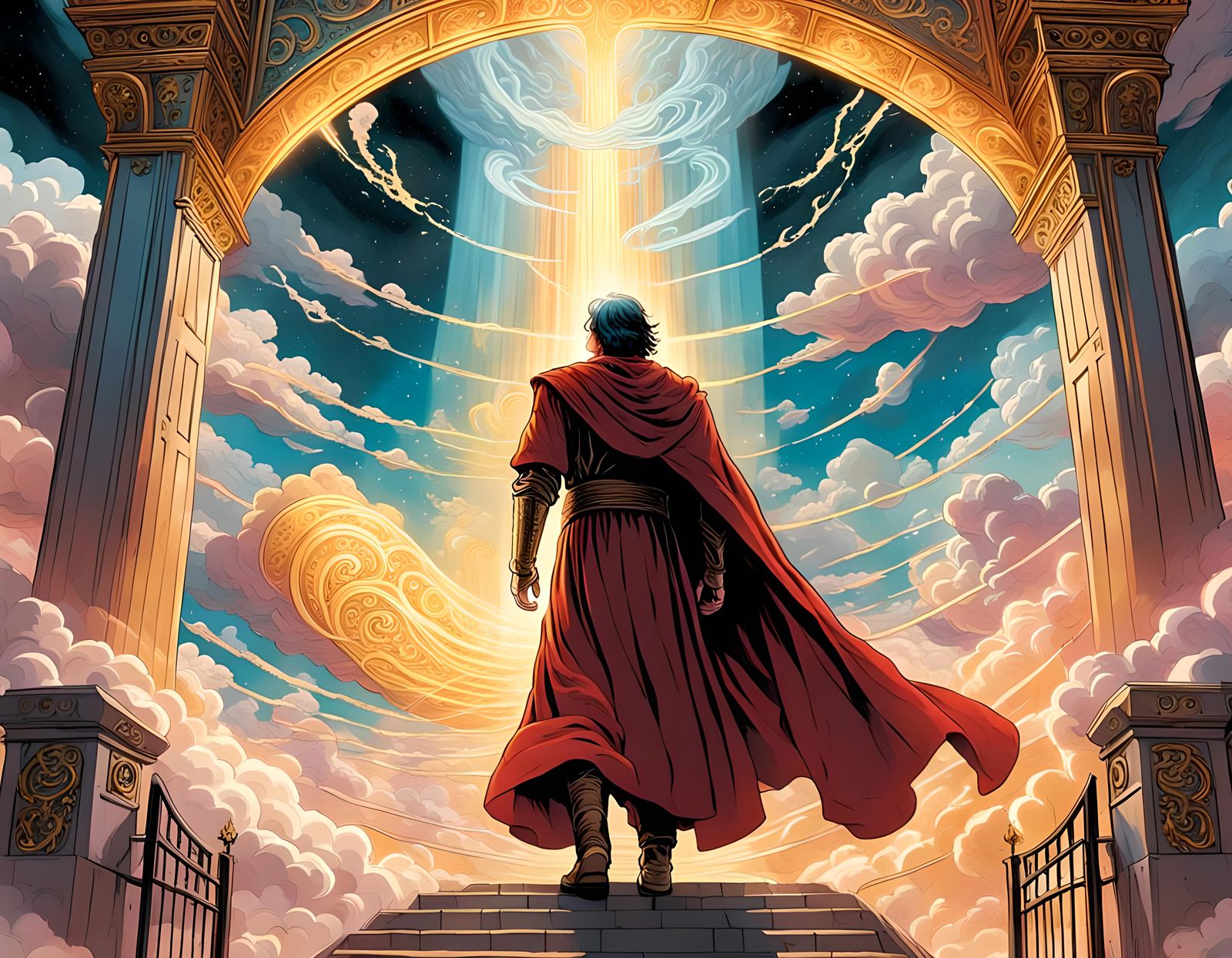 Dante's Paradiso in Comic Book Style