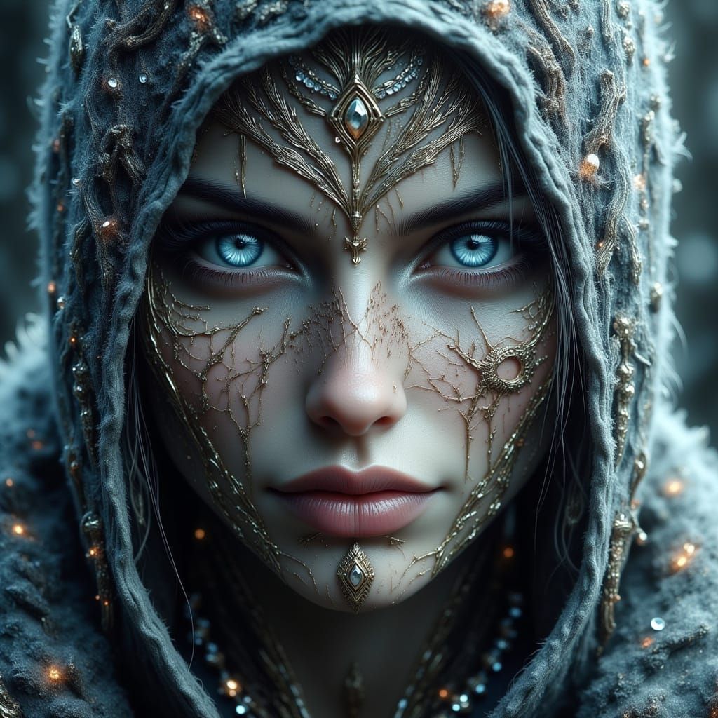 Mysterious Figure in Dark Portrait