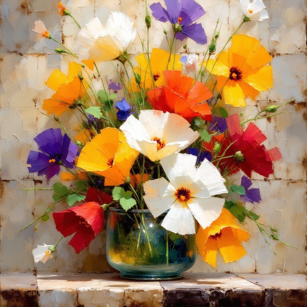 18th Century Portuguese Ceramic Tile Art: Intricate Floral M...