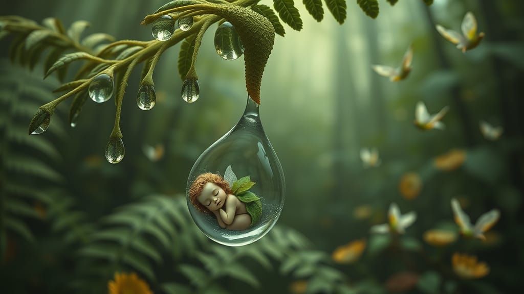 The Birth of a Dewdrop Sprite